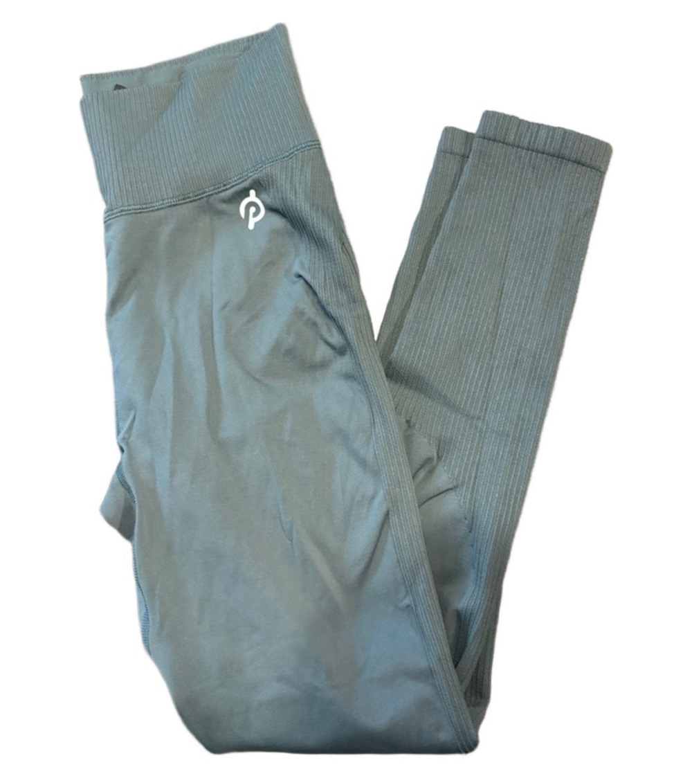 Peloton Sage Green Seamless High Rise Leggings Sculpt Stretch Activewear M/L - Picture 4 of 4
